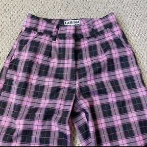 IAMGIA plaid wide leg pants